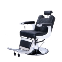 Produits de Salon de beauté coiffure moderne Salon de coiffure équipement choses de coiffeur Style de construction emballage roues de bureau chaise de barbier