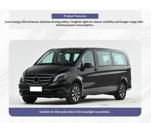 Scheinwerfer-Set für 2016-2023 Mercedes-Benz VITO/V-Klasse W447 12V LED-Tagfahrlicht Upgrade im Maybach-Stil V260 - Product Image 6