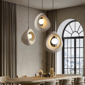 Zeal Lighting Modern Kitchen Island White Nordic Wabi Sabi Lámpara colgante Cocina bar Comedor Candelabro - Product Image 3
