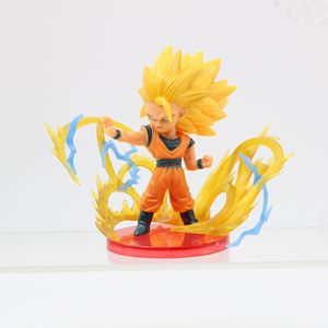 Figura de dragón DBZ, modelo de juguete de 8CM, versión Q, bonito Son Goku, <span class=keywords><strong>Broly</strong></span>, Vegeta, Frieza, conjunto de figuras de PVC, Mini estatua de Anime, muñeca, 9 Uds. - Product Image 5