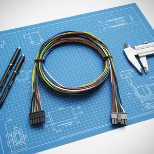 औद्योगिक नियंत्रण के लिए उल प्रमाणित कस्टम मल्टी-कलर मल्टी-पिन वायर हार्नेस, औद्योगिक नियंत्रण के लिए काले कनेक्टर के साथ रंग-कोडित वायरिंग असेंबली - Product Image 6