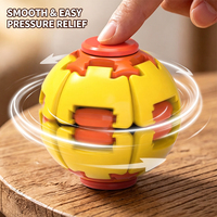 EASY WAY Meilleures ventes Fidget Spinner anti-stress amusant imprimé en 3D, boule rotative, jouet en plastique coloré pour soulager l'anxiété