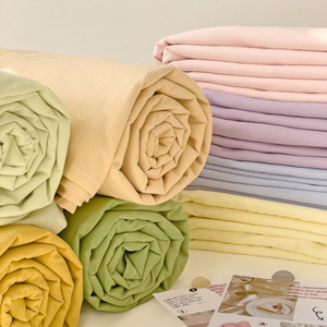 Style crème japonais couleur unie coton lavé couverture complète <span class=keywords><strong>drap</strong></span> de lit doux DSabanas De Algodon Estilo Crema couvre-lit - Product Image 6