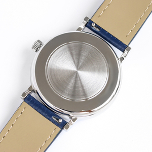 Montre mécanique pour homme avec fonction calendrier de style aiguille, boîtier de 39 mm, le plus fin de sa catégorie, bracelet en cuir italien texturé - Product Image 6