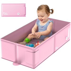 Bañera Plegable Portátil de PVC, Tipo Cuadrado Grande, para Bebés de 0 a 12 Meses, para el Hogar y Viajes - Product Image 1