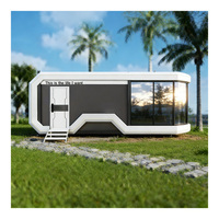 Capsule de Luxe Modulaire à Contrôle Intelligent de la Température, Design Moderne pour Parcs de Glamping Haut de Gamme, Bureaux, Chambres, Écoles
