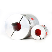 Accouplement élastique en polyuréthane rouge GR14 OD30mm Longueur 35mm Diamètre intérieur 10mm avec 2 rainures en U