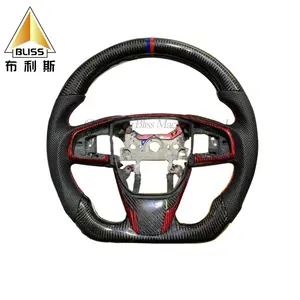 Volante a sgancio rapido con Controller per volante da corsa in fibra di carbonio personalizzato per Civic