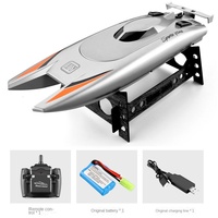 Bateau télécommandé sans fil 2,4 G, jouets pour enfants, bateau télécommandé pour rivière