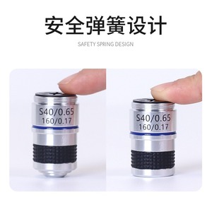 Achromatic Objectives 4x 10x 40x For Biological Microscopes Optical Lens Manual Calibration - Product Image 5