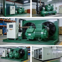 Unité de compresseur semi-hermétique à spirale avec moteur-pompe pour usine de saucisses et de jambon, chambre froide, congélateur, 2HP~50HP, OEM personnalisé, refroidissement par air, haute performance