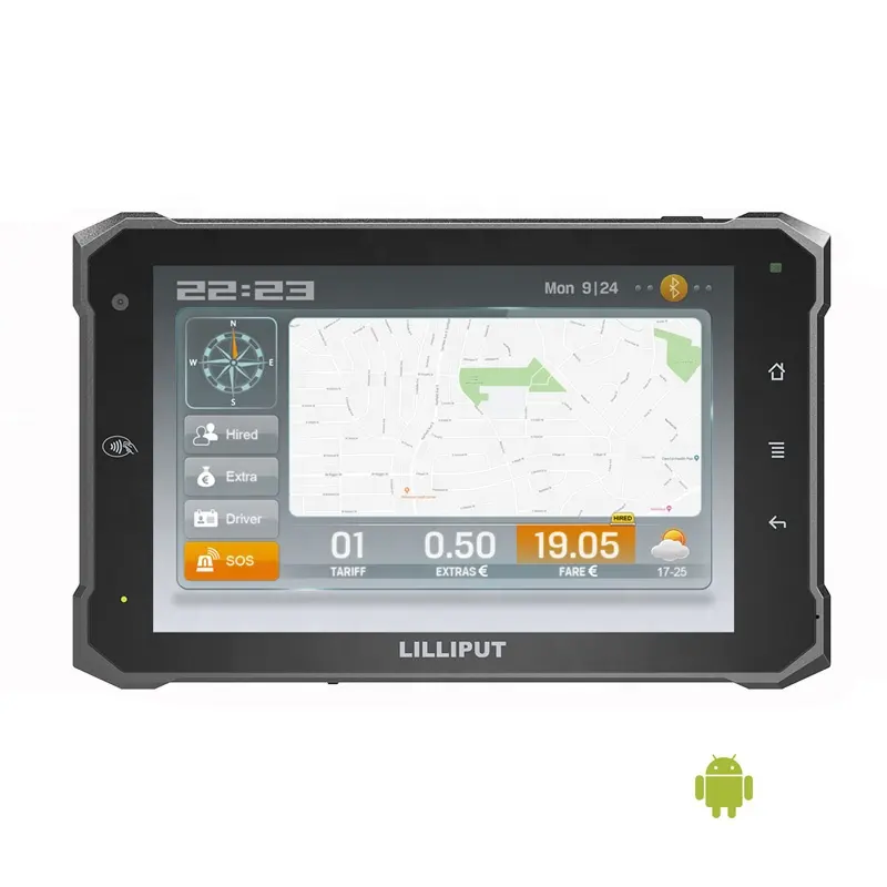 Lilliput PC-7146 7 inch IP64 Waterproof Vehicle Android Tablet SIM Slot With 3G/4G/Wi-Fi/GPS/ACC/GPIO Optional OBD-II and J1939