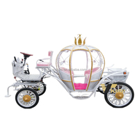 Nouvelle Arrivée Professionnelle : Carrosse Électrique Rose Princesse Cendrillon à Chariot de Citrouille pour Mariage