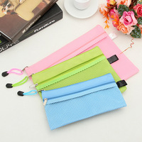 Bolsa de malla oxford de doble cara con cremallera, carpeta de archivos, organizador, suministros de papelería y oficina, A4/B5/A5