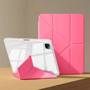 Funda para Tablet <span class=keywords><strong>iPad</strong></span> Pro 11 12.9 Air 13 Pulgadas, Carcasa Transparente de Acrílico Resistente a Impactos, Soporte para Lápiz, Magnética, con Logotipo Personalizado, Función Smart Sleep/Wake - Product Image 4