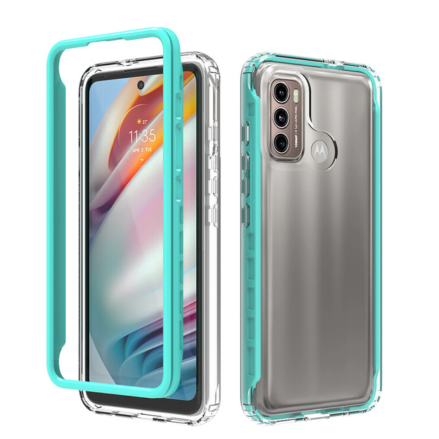 Hybrid Mobile Phone Cover Case for MOTO G60 PC TPU 2 in 1 Cellphone Cases for Motorola G60