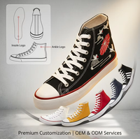Chaussures basses en toile vulcanisées respirantes et tendance à lacets, personnalisables, livraison rapide en 24h pour la personnalisation de marque