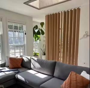 Décoration intérieure lattes murales artisanales en bois diviseur de panneaux en bois diviseurs intérieurs diviseur de pièce en bois - Product Image 6