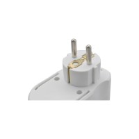 E-SUN 3 prise secteur prise européenne Schuko adaptateur secteur convertisseur avec 2 ports de sortie USB a prise murale adaptateur de prise murale
