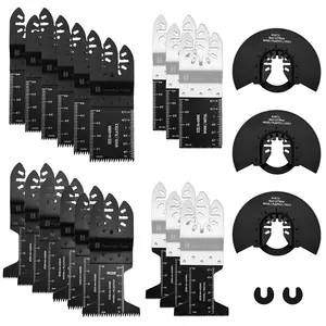 Oscillating Saw Blades Pack Of 23PCS Multi Tool Blades Kit For Wood Plastic Metal Quick Release Multitools Blades