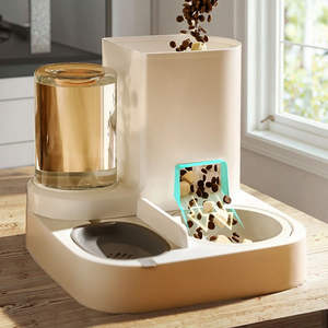 Tempat makan anjing plastik ramah lingkungan 2 dalam 1 mangkuk anjing & Dispenser air - Product Image 5