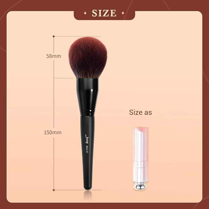 For Jessup Professional T512 Makeup Brush Set MUL01 Full Face Powder Brush with Customizable Handle for Blending