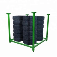 Haute qualité grand volume grillage empilable pneu rack usine poste direct palette utilisation pour étagères de stockage facile à charger empilable