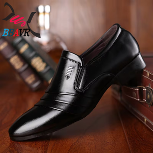 Zapatos Formales de Negocios para Hombre, de PU, Color Sólido, Punta Puntiaguda, con Cordones, Transpirables, con Suela de Goma Resistente, para Boda - Product Image 3