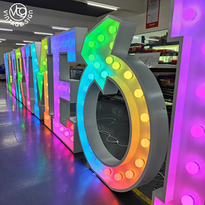 Custom Love LED Marque Letras Luces Led Marquee Letter Bulb RGB Led Sign Bulb Marquee Letter Wedding 4ft Marry Me - Product Image 5