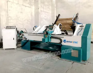 Mesin bubut kayu CNC otomatis ukiran putar pekerjaan kayu fungsi pemberi makan otomatis CA-1530 Tiongkok