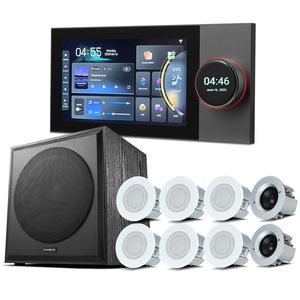 Tuya <b>Smart</b> Home Background Music System 8*25W Super Ceiling Speaker Intelligent 7-Inch Central Control Wall Amplifier <b>Smart</b> Home - Product Image 1