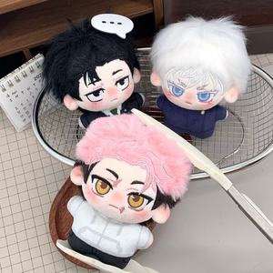 10CM Q-Version JJK Gojo Satoru Itadori Yuji Ryomen <span class=keywords><strong>Sukuna</strong></span> <span class=keywords><strong>Mini</strong></span> 3D Figur Spielzeug Puppe Anime Kawaii Weicher Plüsch Schlüsselanhänger Anhänger - Product Image 3