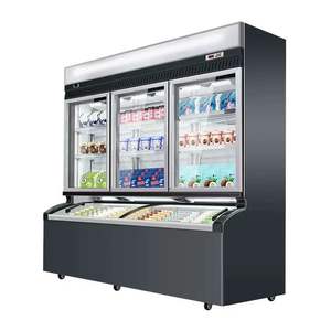 Congélateur et <span class=keywords><strong>réfrigérateur</strong></span> vertical à double température multifonctionnel pour les magasins de proximité |   Boisson, Fruit - Product Image 5