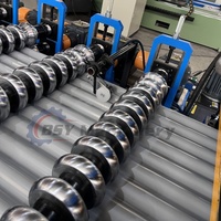 Maquinaria Automática para Fabricación de Tejas de Acero Corrugado con Sistema de Control PLC, Desbobinador Hidráulico, Motor de Rodamientos y Caja de Cambios
