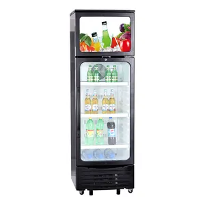 Supermarket commercial display cabinet beverage cooler glass door freezer frost free upright freezer