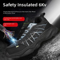 Chaussures de sécurité isolées 6KV Flyknit, légères, tendance, avec embout composite anti-écrasement, respirantes, baskets de travail