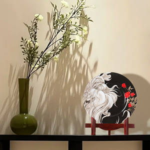 Magnifique assiette à pâtes ronde décorative en porcelaine fine, style créatif haut de gamme, pour la restauration occidentale - Product Image 1