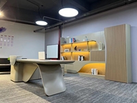 Bureau de direction commercial - Design moderne, extensible, hauteur réglable, panneau en bois modulaire