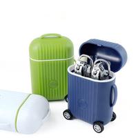 Coffret Cadeau 8 Pièces Mini Valise Trousse de Manucure Coupe-Ongles Lames en Acier Inoxydable Outils Portables Usage Universel Tendance
