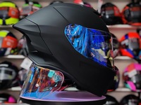 Casque de moto intégral à visière unique en ABS, personnalisable, prix bas, avec logo, casques de moto pour la conduite