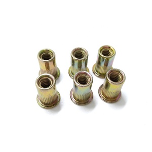 1/4-20 UNC <span class=keywords><strong>AVK</strong></span> loại đinh tán hạt phẳng đầu thép có khía ren nutrserts đinh tán - Product Image 5