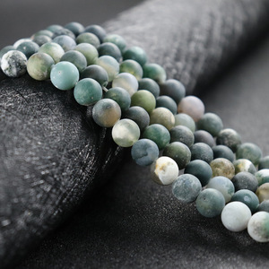 4/6/8/10/12mm batu alam Matte Frosted Unakite mawar kuarsa bulat longgar manik-manik Strand untuk membuat perhiasan kalung gelang - Product Image 5