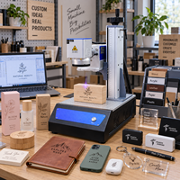 Machine de marquage laser UV compacte et mini, conçue pour les petites entreprises et les ateliers domestiques, gain de place, marquage de différents matériaux