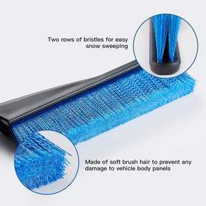 Cepillo para Nieve 2 en 1 con Logotipo Personalizado, 25 Pulgadas (64 cm), Raspador <span class=keywords><strong>de</strong></span> Hielo, Pala para Nieve <span class=keywords><strong>de</strong></span> 3 o 2 Secciones para Autos y Camionetas, para Lavado <span class=keywords><strong>de</strong></span> Autos - Product Image 3