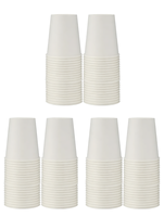 Fournitures pour bureaux, hôtels, restaurants, fêtes, pharmacies, gobelets en papier blancs jetables écologiques de 8 oz (300 ml) pour boissons au café