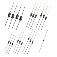 100 pièces Kit de Diode Schottky à commutation rapide 8 Diodes de redressement de valeur 1N4148 1N4007 1N5819 1N5399 1N5408 1N5822 FR107 FR207