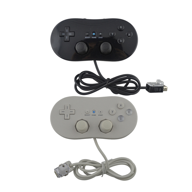 High Quality White Black 1st Generation Wired Classic Controller Gamepad Joystick for Nintend Wii Remote Controller