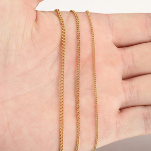 สร้อยคิวบันสเตนเลสสตีลแบบม้วน |   โซ่ทองชุบ PVD 18K สำหรับทำสร้อยคอ สร้อยข้อมือ DIY - Product Image 3
