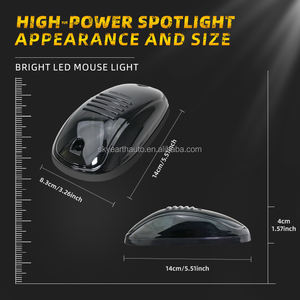 Venta al por mayor 5 en 1 Lente ahumada Cab Marker Roof 9 Led Light para Dodge Ram Pickup Trucks Car Suv Off Road Amber Top Running Lights - Product Image 5