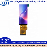 3,2-Zoll-320*820 TFT LCD-Bildschirm RGB Kapazitives IPS-Anzeigemodul